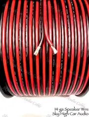 400' feet TRUE 14 Gauge AWG RED/BK Speaker Wire w/ SPOOL Car Home Audio ft