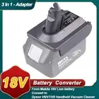 Battery Adapter for Makita 18V Battery Convert to for Dyson V6V7V8 Vacuum 3 In 1