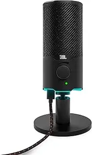 JBL Quantum Stream, JBL Technology for Perfect Voice Streaming, Two Selectable Voice Pick-up Patterns, Universal mounting, Easy Volume Control, Black