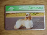 BT 5u Phonecard - BTG 230 Gundogs 5A American Cocker UNUSED -EXCELLENT CONDITION