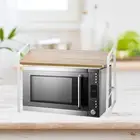 Microwave Oven Rack Heavy Duty Countertop Organizer over Microwave Shelf
