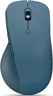 Lenovo Yoga Pro Mouse, Bluetooth, USB-C Rechargeable, Dual Bluetooth Mode, 6 Buttons, Ergonomic Design, Programmable Buttons, Two-Way Metal Scroll Wheel, Teal