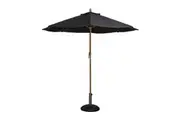 Bolero Round Outdoor Umbrella 2.5m Diameter Black - Outdoor Umbrellas (CB514) - CB514