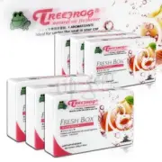 6PCS White Peach Tree Frog Natural Extreme Car Air Freshener Fresh Box (for: Subaru)