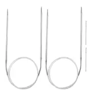 2pcs 39.37" Circular Knitting Needles US 4/3.5mm Needles 5.51" Short