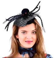 Halloween Black Spider Web Headband for Women Girls Spider Hat Hair Hoop for ...
