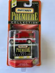 1998 Matchbox Premiere Fire Ford Ambulance RED FIRE RESCUE