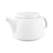 Avanti Siena 950ml Stoneware Teapot w/ Infuser - White