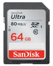 Sandisk Ultra memory card 64 GB SDXC Class 10 UHS-I