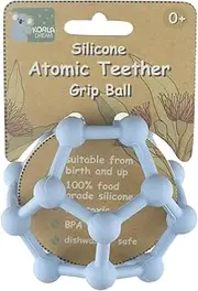 Koala Dream Silicone Atomic Teether Grip Ball - Blue | BPA-Free, Sensory Toy, Easy to Hold