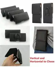 For Mobile Cell Phones Universal Waist Belt Clip Loop Leather Case Pouch Holster