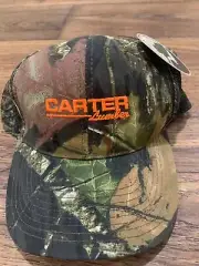NWT Mossy Oak Camouflage Carter Lumber Hat Adjustable OSFM