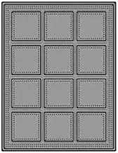 Dotted Square Frame Set Background Metal Cutting Dies for Card Making DIY Scrapbooking Die cuts Template Mould Tool Art Crafts Die cuts Photo Album Decor Paper Crafts