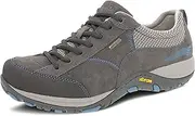 [Dansko] Paisley Waterproof Outdoor Sneakers for Women-Comfortable,Breathable Walking Shoes with Arch Support-Stain Resistant Sneakers with Slip-Resistant Rubber Outsole, Grey Waterproof, 6.5-7