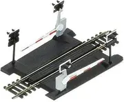 [Hornby] R646 OO Gauge Level Crossing Single Track - Extra Track Pieces for Model Railway Sets, Model Train Track Pieces - Scale 1:76, Black