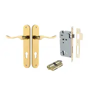 Iver Stirling Lever Handle on Oval Backplate Entrance Kit Key/Key