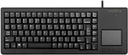 CHERRY XS Touchball Keyboard, British Layout, QWERTY Keyboard, Wired Keyboard, Mechanical Keyboard, ML Mechanics, Touchpad with Two Mouse Buttons, Black
