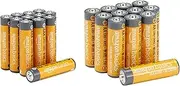 Amazon Basics 24 Count AA & AAA High-Performance Batteries Value Pack - 12 Double AA Batteries and 12 Triple AAA Batteries