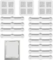 Window Screen Clips, Screen Lock Clips | 12X Screen Window Retainer Clips | Door Locks, Home Dressing Hardware with 12pcs Installation Tools