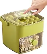 Ice Tray with Lid - Chilling Cube Maker Bin with Lid,Portable Large Capacity Ice Maker Tool for Gathering Picnic Camping Kitchen Party
