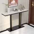 118cm Console Table Sintered Stone For Behind Couch Hallway Entryway Living Room
