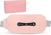 Menstrual Heating Pad, 3 Levels Adjustable Temperature Electric Period Heating Belt, Portable Waist Back or Belly Pain Relief Heating Belt for Women Girl(Pink)