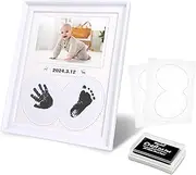 baby hand and footprint kit，Shower Gift Casting Printing, Essentials for Newborn Boys and Newborn Girls, Baby Keepsake Photo Frame, Pet Paw Print Set