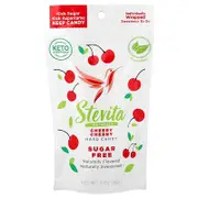 Stevita, Naturals, Sugar Free Hard Candy, Cherry Cherry, 3 oz (85 g)