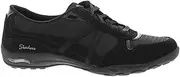 [Skechers] Women's Arch Fit Comfy - Perfect Day Lace-Up Sneaker, Black, US 6
