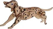 SUPVOX Dog Wooden Puzzle for Adults Realistic Dalmatian Model Educational Brain Teaser Precision Crafted Animal Decor DIY Assembly Craft for Home Display