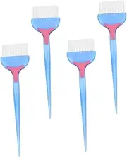 Healvian Professional Hair Dye Brush Set 4pcs Soft Oiling Comb for Salon Home Diy Non-irritating 226 Blue