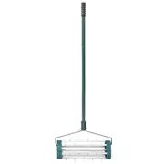 Costway Rust-Resistant Garden Roller Lawn Aerator Rolling Scarifier w/Steel Spike Gardening Tool Grass Yard Farm