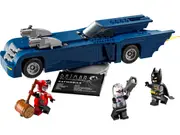 [LEGO] Batman with the Batmobile vs. Harley Quinn and Mr. Freeze
