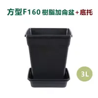 在飛比找momo購物網優惠-【品屋】方型F160樹脂加侖盆(花盆 控根盆 加侖盆 方形花