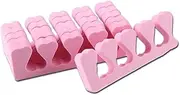 HAPINARY Finger Toe Separators 20 Pairs Nail Art Manicure Tools Toe Separators Foam for Nail Art Set Random Color