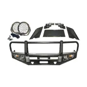 4X4FORCE Premium Armor 3 Loop Bullbar Lights for Toyota Landcruiser 105 Series
