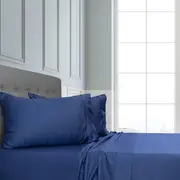 Ardor Cotton Sheet Set Home/Room Bedding w/ Pillowcase 375TC Dark Blue