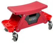 Workshop Roller Stool Seat Max Load 130kg Metal Frame Geiger - GWS