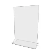 2 Pack 6"W x 8"H Sign Holder Top Load Double Sided Menu Countertop Frame