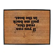 Fishing Dw If You Can Read This Pull Me Back In The Boat - Funny Novelty Doormat Man Cave Floor mat