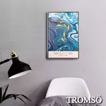 北歐有框畫 川曲金鯉  /WA185 40X60CM  台灣現貨 北歐,,有框畫,板畫【TROMSO】