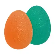 2 Pcs Hand Exercise Balls Squeeze Balls Stress Ball Green/Orange