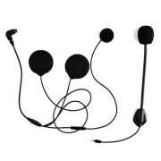 FX6 FX6S FX-S Hard &Soft Mic Speaker Headset Cable+Clip for Motorcycle Intercom