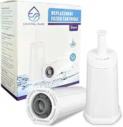 [Crystal Pure] 2 Pack Water Cartridge Filter for Breville Claro Swiss,The Oracle, Oracle Touch, Bambino Plus, The Barista Pro, The Barista Touch, The Dual Boiler, The Dynamic Duo