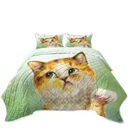 Funny Cats Whatever the Unsatisfied Kitten Coverlet