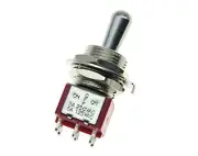SALECOM Guitar or AMP Amplfier DPDT 3 Way ON OFF ON Toggle Switch Sealed Fat