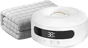Water Circulating Heated Mattress Pad, 450W Water Heating Mattress with Remote Control, No Electric Wire,Dual Temperature and Dual Control, Silent, Overheating Protection, Family 1.8 * 2.0m