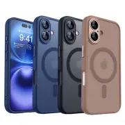 For iPhone 16 15 14 13 Pro Max Shockproof Magsafe Case Cover Camera Protection