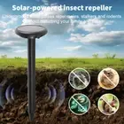 2-20X Solar Snake Repeller Solar Ultrasonic Pest Mole Rodent Possum Repellent AU