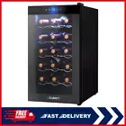 Devanti Wine Fridge Cooler Cellar Chiller Home 18 Bottles Black | FREE Shipping